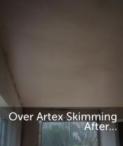 over artex skimming in ashford kent